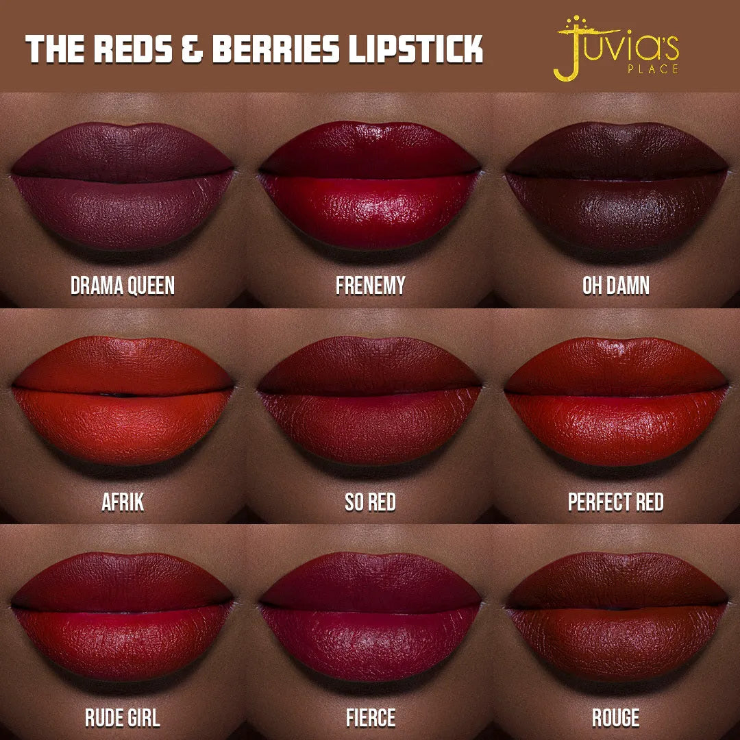 Reds & Berries Velvety Matte Lipsticks